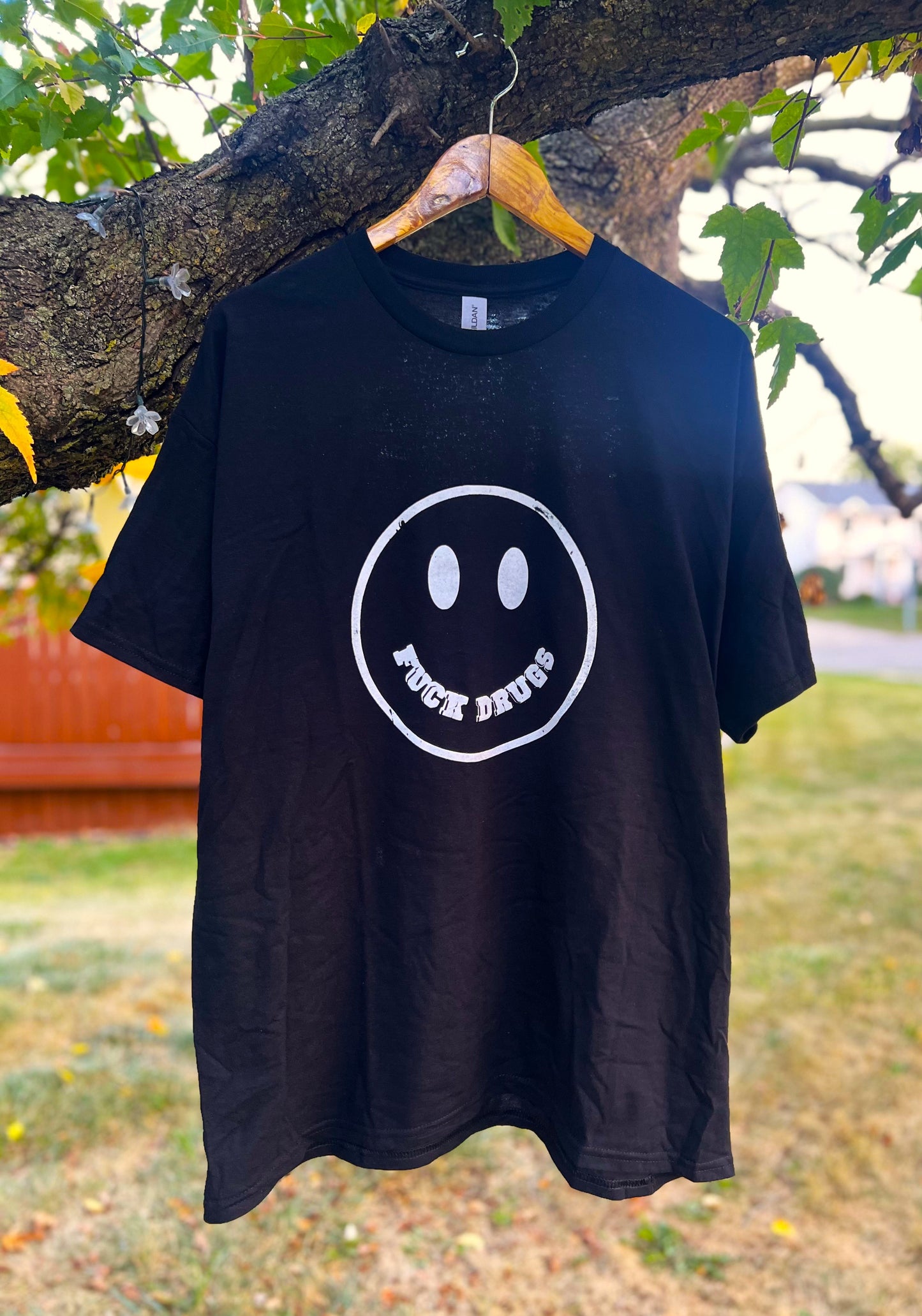 Fuck Drugs Smiley Face T-shirt